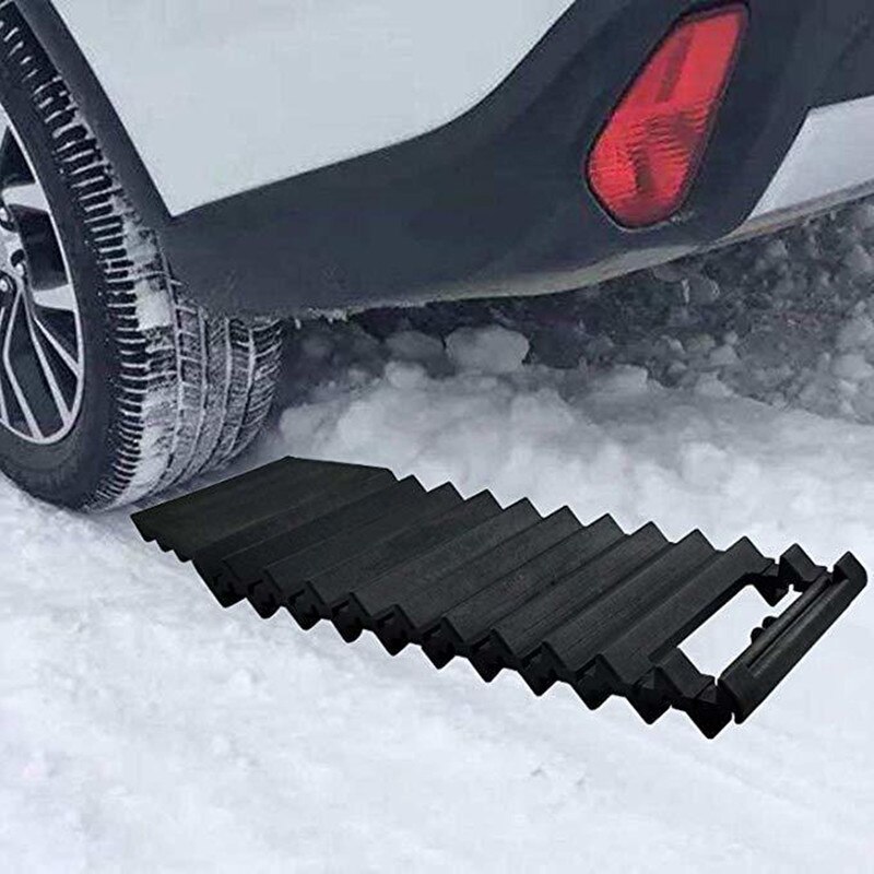 Multifunktionelle bil skridsikre kæder sandpas dækpuder bil isskraber sneskovl vinterdæk hjul skridsikker bæltepude: Default Title