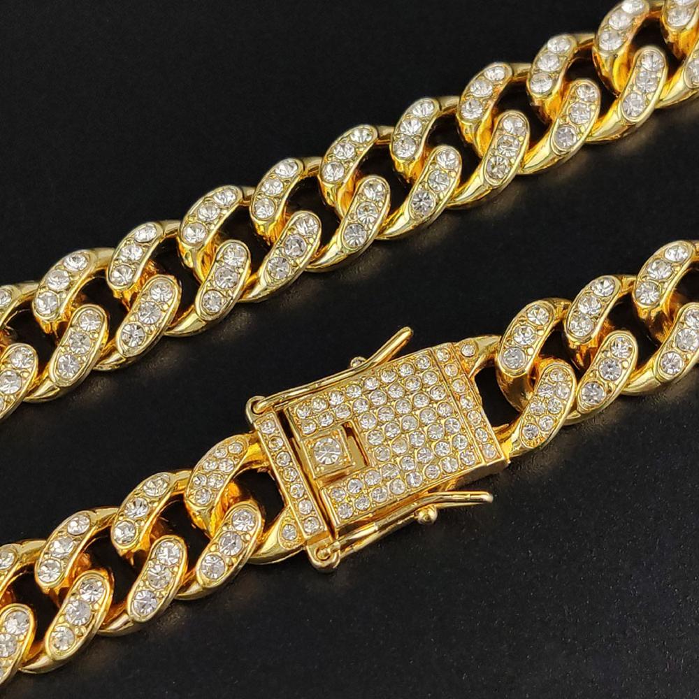 Bling Strass Hüfte hüpfen kubanisch Verknüpfung Kette Armbinde vereist aus für Frauen Männer Voll AAA Kristall Rapper Armbinde Kubanischen Kette schmuck