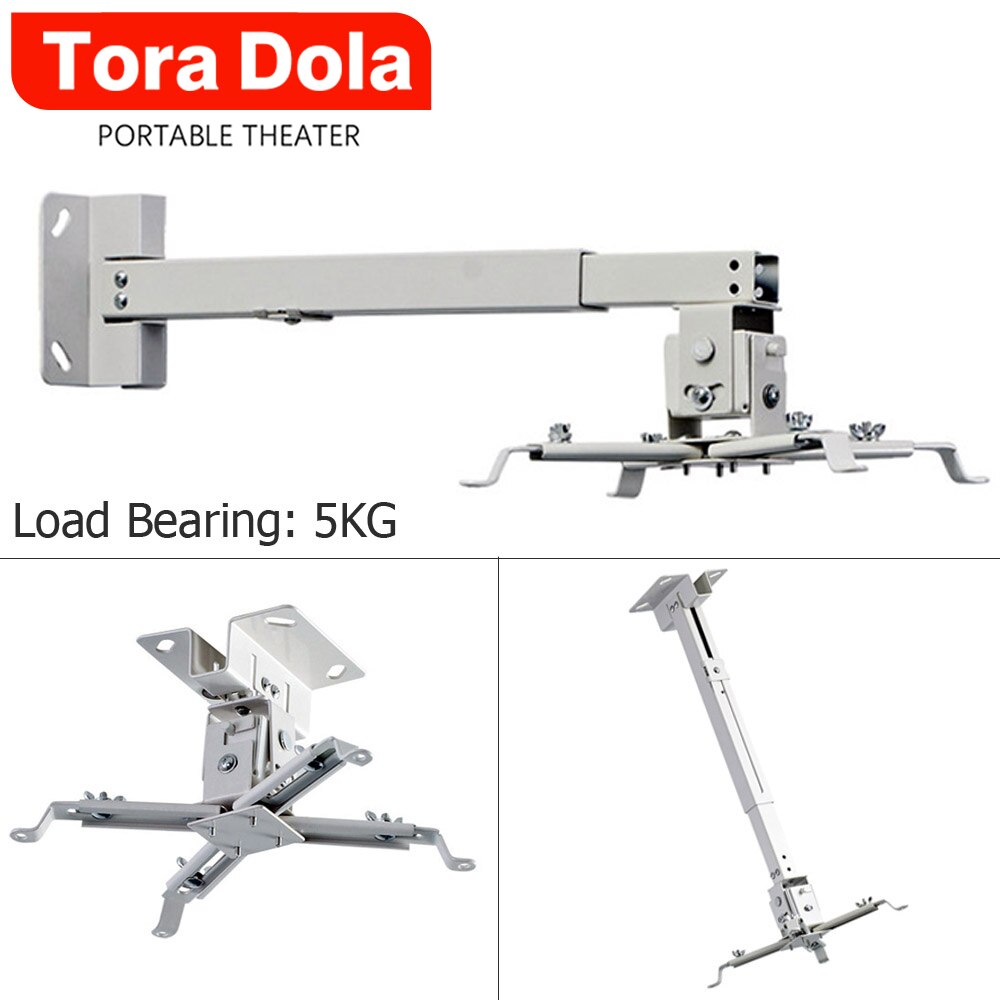 TORA DOLA 4 in 1 Adjustable Roof Projector Bracket. Loading 5KG. Projector Ceiling Mount For LED Proyector
