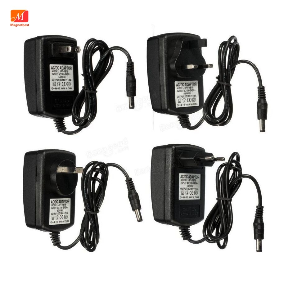 18V 1.5A AC 100-240V To 18V 1500mA Adapter Switching Power Supply Charger DC 5.5x2.5/2.1mm Jack