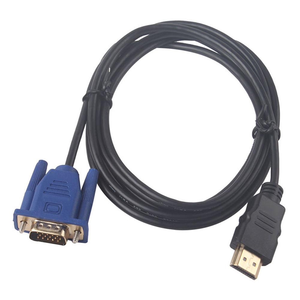 6 Ft 1.8M Hdmi Naar Vga Kabel Hdmi Male Naar Vga Male Hd Cable Adapter Voor Hdtv Pc Tv df Dvd Projectoren Home Theaters