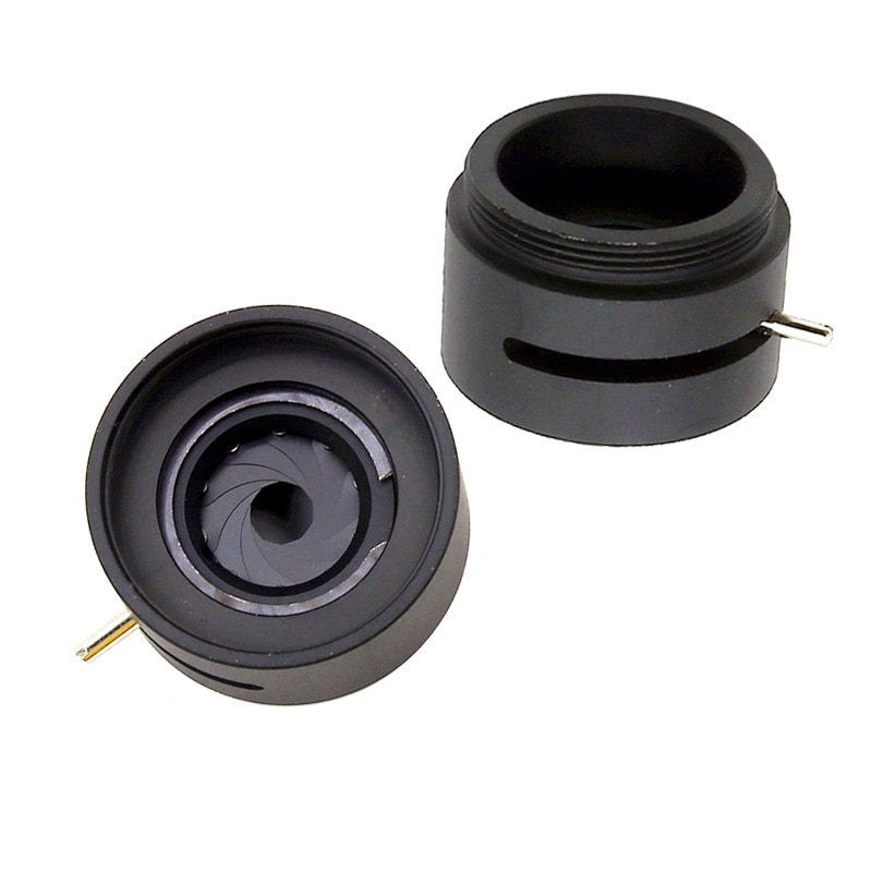 C Mount to CS Mount Camera Lens Module Adapter Ring with Adjustable Aperture 1-12mm Iris Diaphragm