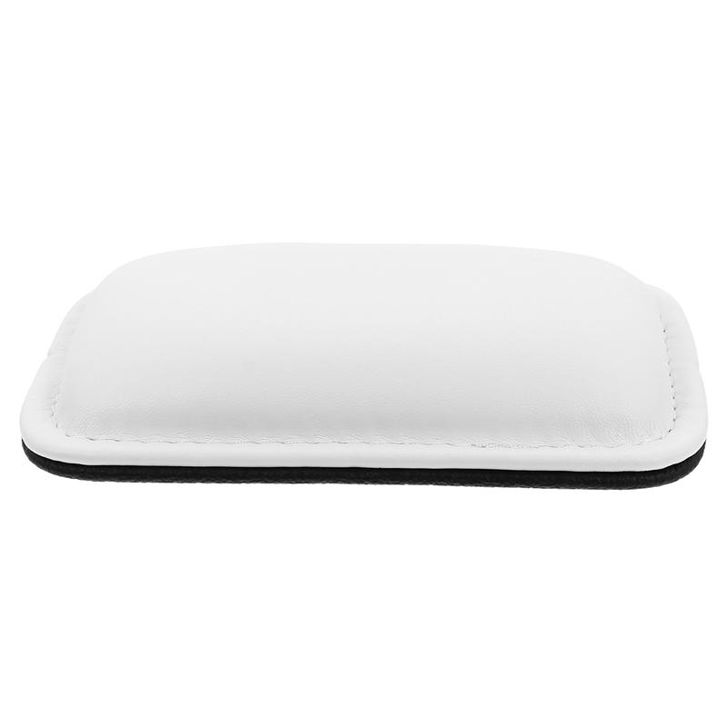 Computer Mouse Hand Rest Leather Wrist Hand Rest Mouse Keyboard Elbow Rest Support Pad Anti-Skid Wrist Cushion Pain Relief: White