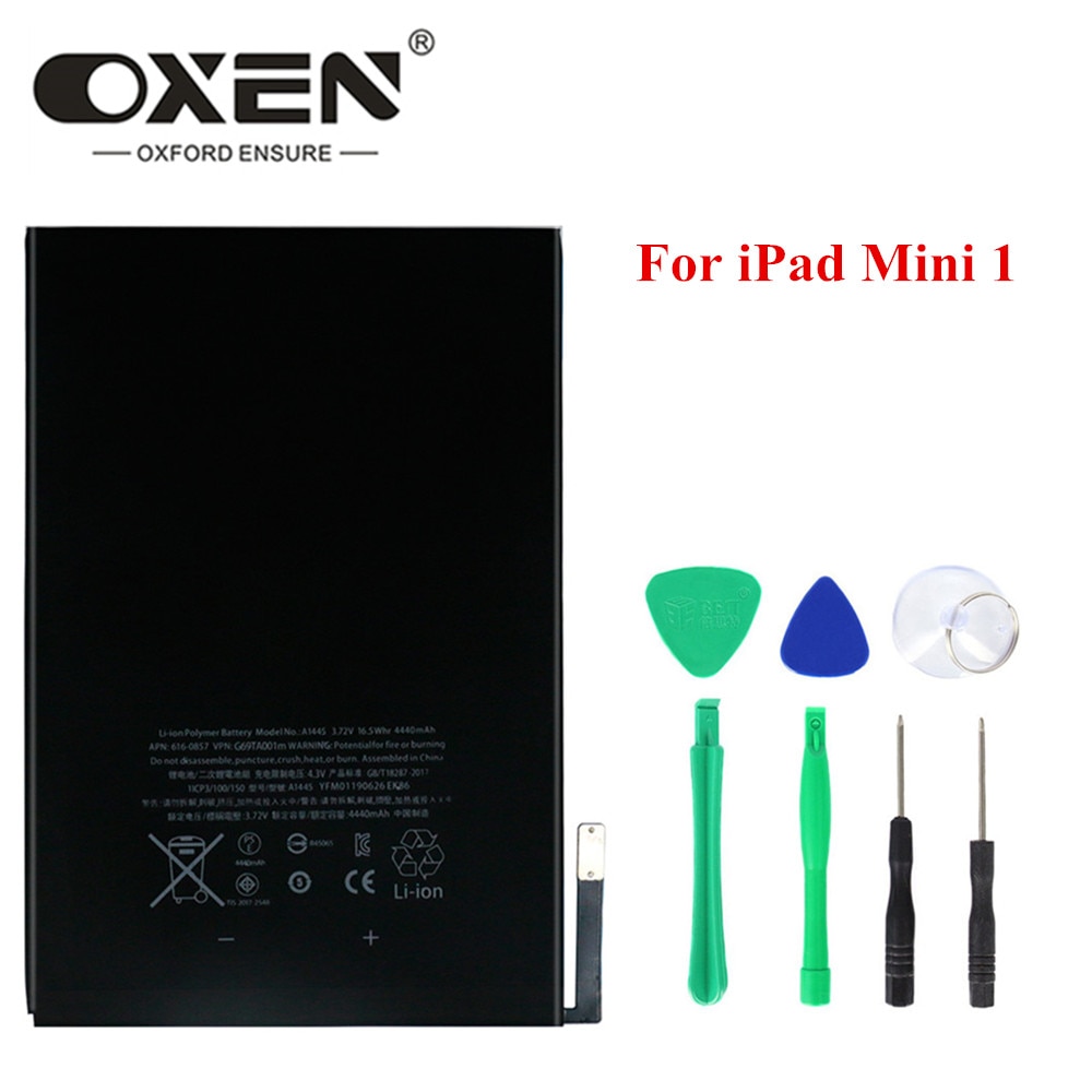 OXEN 4440 mAh Tablet Batterie für iPad Mini 1 Batterien A1432 A1454 A1455 Ersatz Li-Ion Bateria Teile