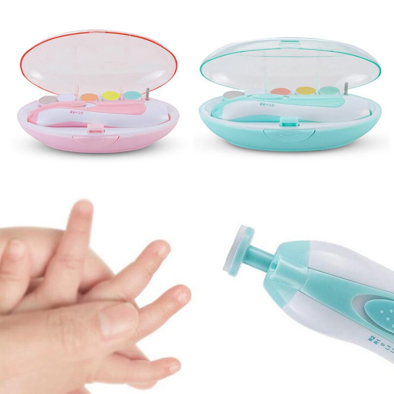 Bebê aparador de unhas manicure seguro elétrica cortador de tosquiadeira de unhas infantil cuidados com as unhas polonês ferramenta de corte conjunto tesoura para a criança