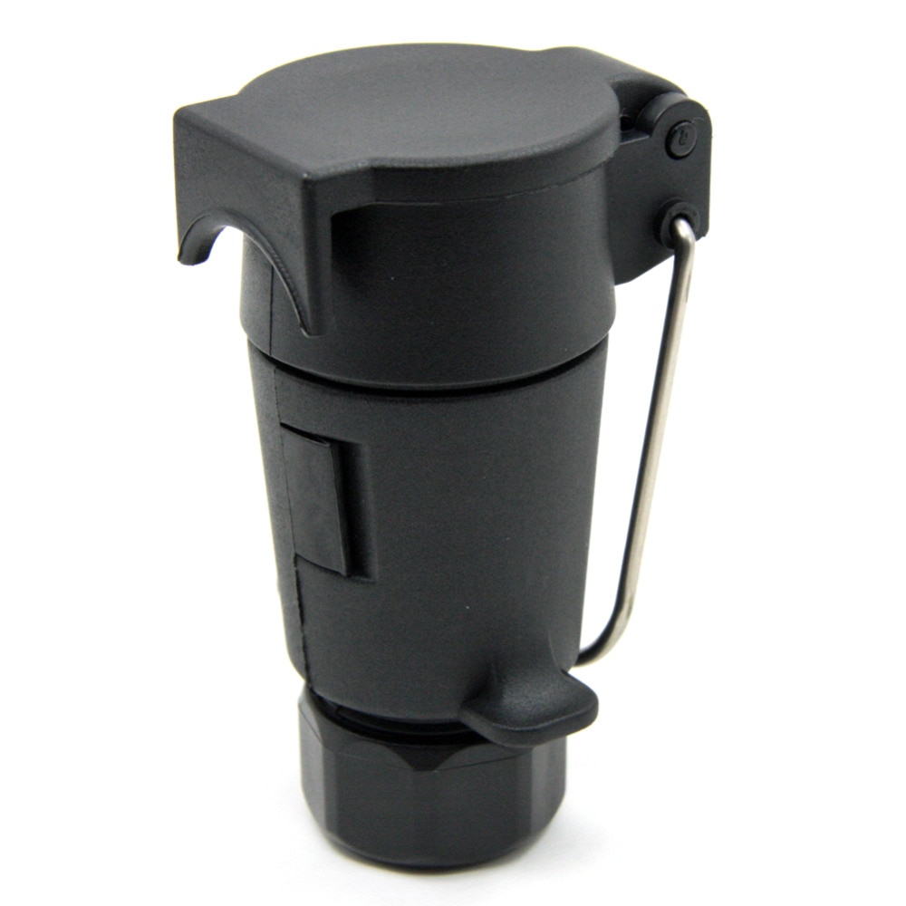 Tirol 7-Pin Trailer Socket Black frosted materials 7-Pole Trailer Socket 12V Tow bar Towing Socket N Type T21224b
