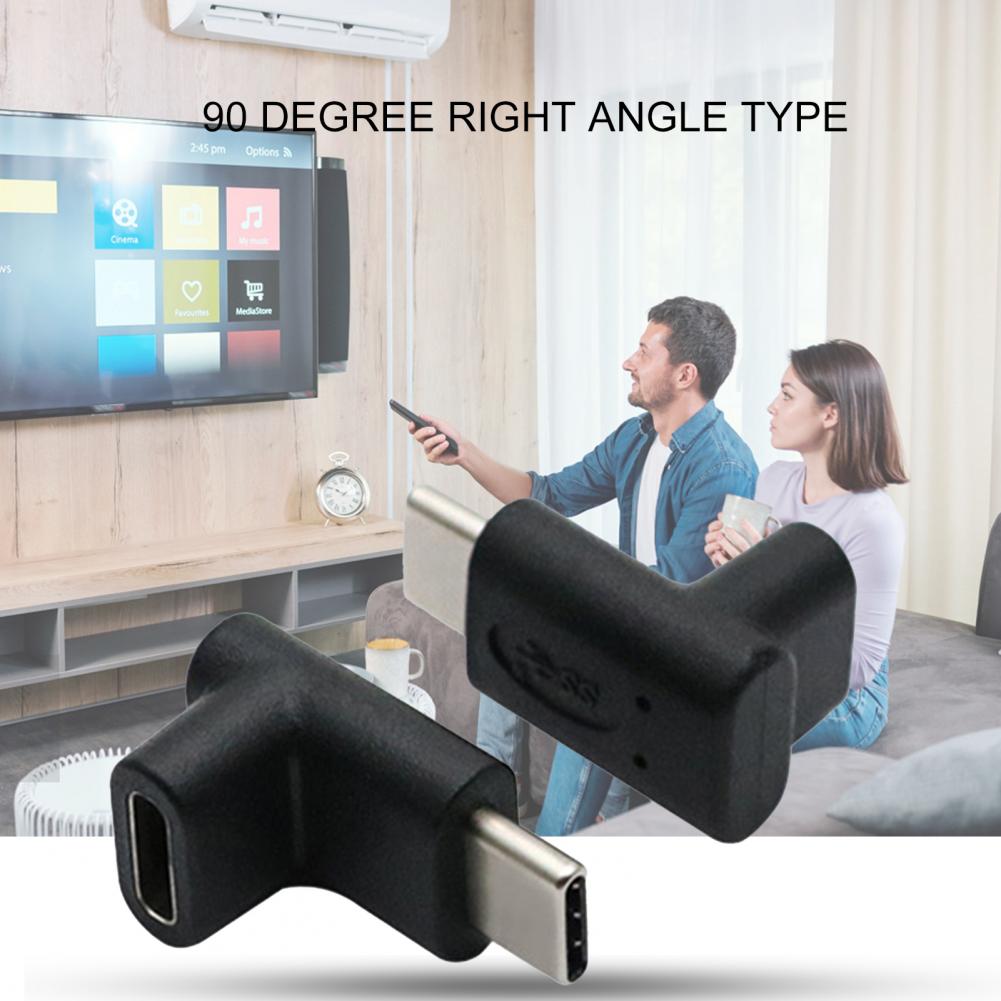 Right Angle 90 Degree USB 3.1 Type C Male to Femal... – Grandado
