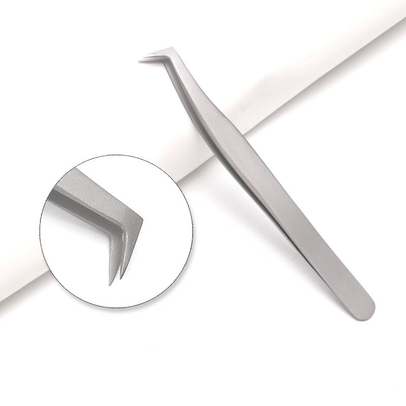 Pinzas para extensiones de pestañas postizas, de buena , de acero inoxidable, antiestáticas, no magnéticas: 7Z