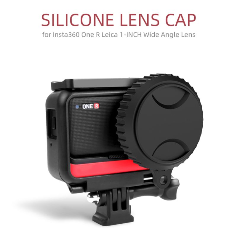 Mykt silikon linsedeksel støvtett beskyttende linsedeksel til insta 360 en r kamera