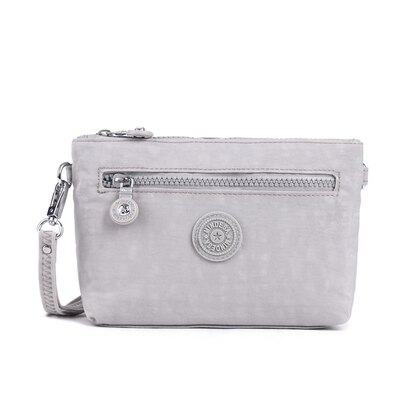 Kedanison Nylon Waterdichte Crossbody Bag Vrouwen Met Aap Ketting: Grijs