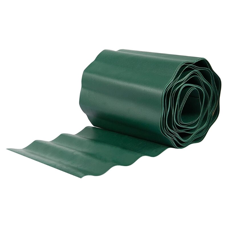 Bord de pelouse en plastique ondulé Flexible, bricolage, clôture d&#39;arrêt d&#39;herbe décorative, plante de route verte, palissade fleur, bordure de lit d&#39;herbe: 20cmx9m