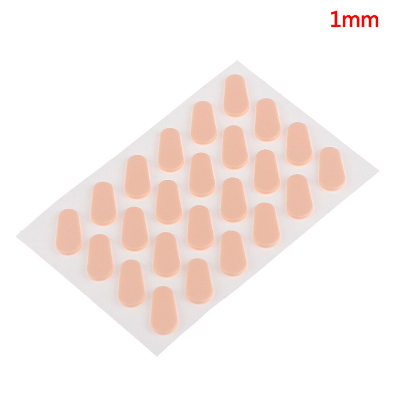 24pcs/sheet Anti-Slip Eyeglass Nose Pads Soft Foam Nose Pads For Glasses Unisex Self Adhesive Eyeglass Nose Pads Thin Nosepads: nude 1mm