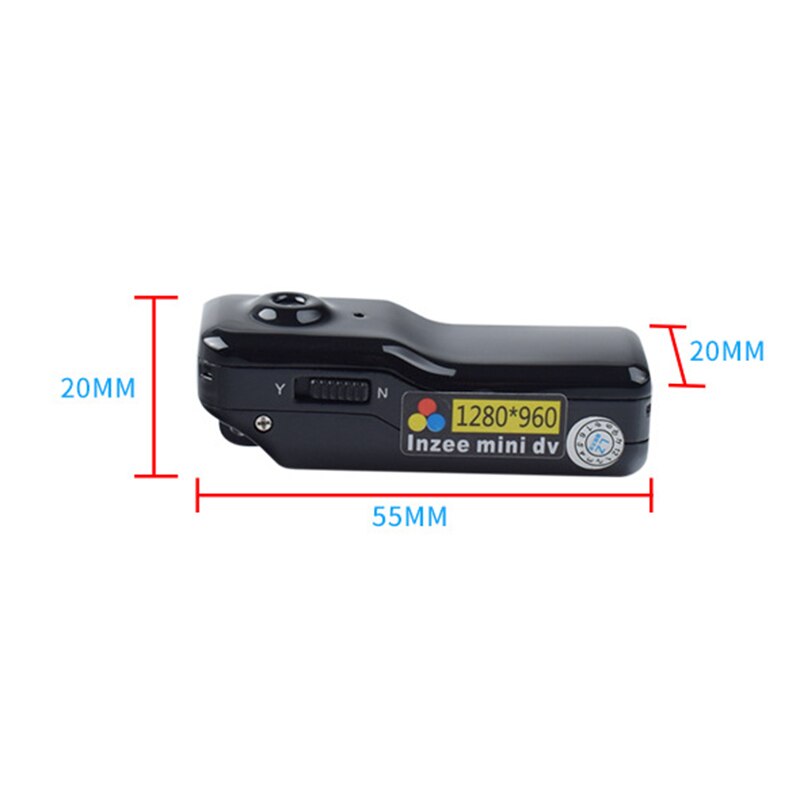Md7 mini kamera mini videokamera dvr sport video cam cykel handling dv video stemme lang optagetid 10 timer support 32gb
