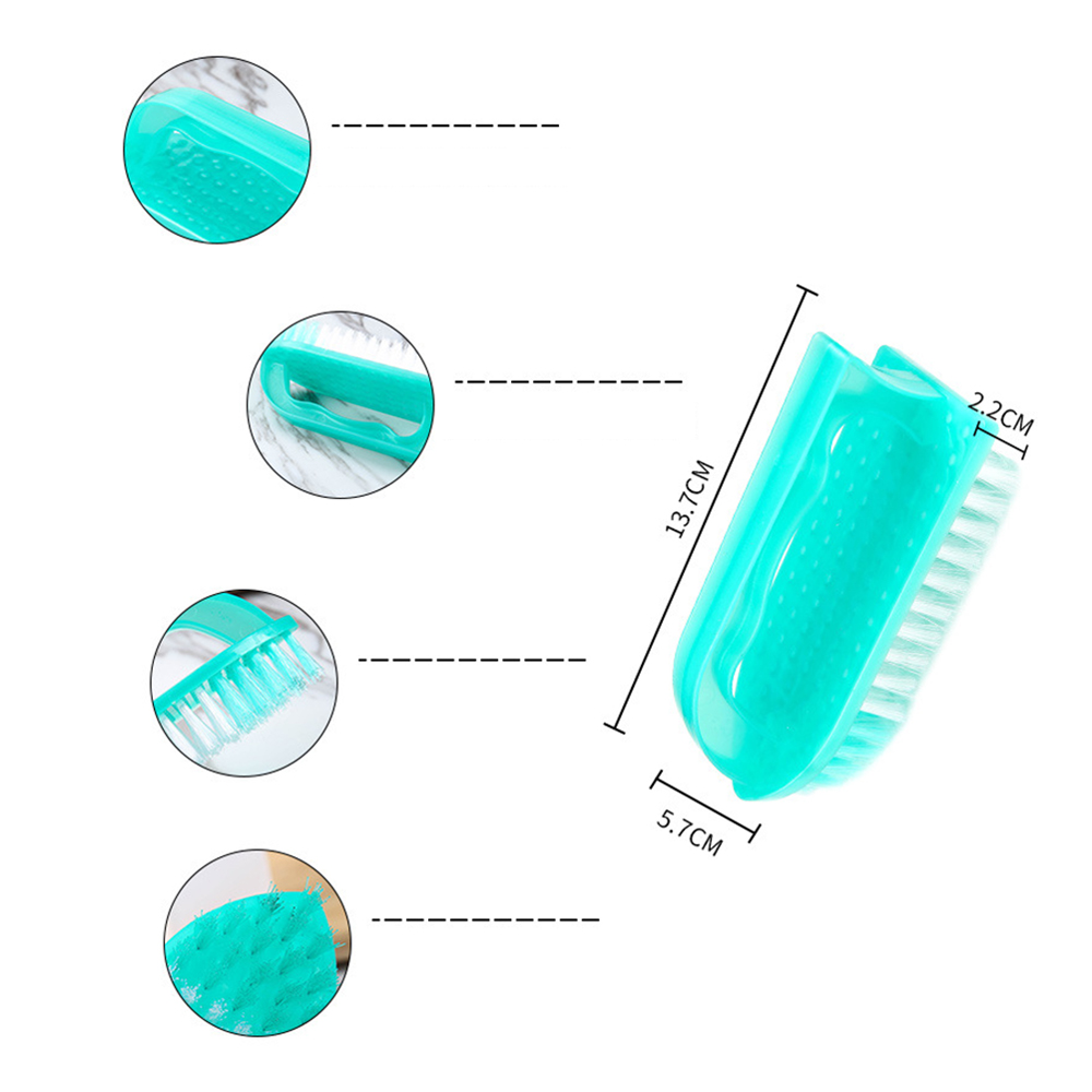 Spazzola per bucato in plastica resistente, setole rigide per vestiti, scarpe, pulizia del pavimento, strumento di lavaggio portatile multiuso per uso domestico