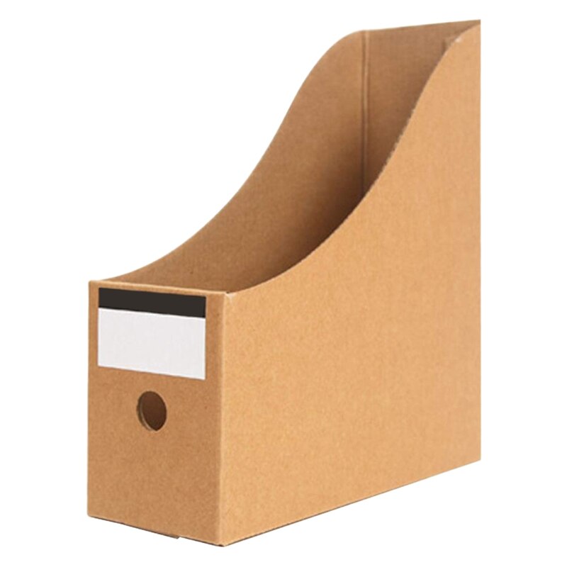 Stationery Storage Box Kraft Paper azine Doent Rack Desk Organiser School Paperwork Office File Holder Foldable