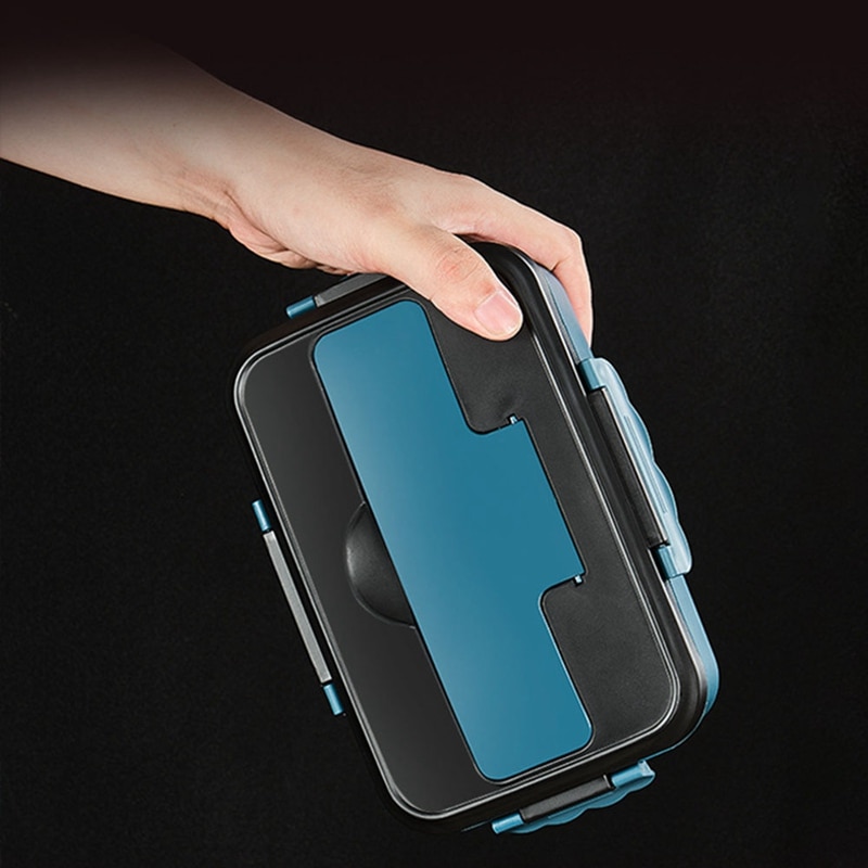 Japanese-style Plastic Lunch Box For Kids Sealed Student Lunch Box Adult With Lid Fast-food box Microwave Oven Heating Bento Box