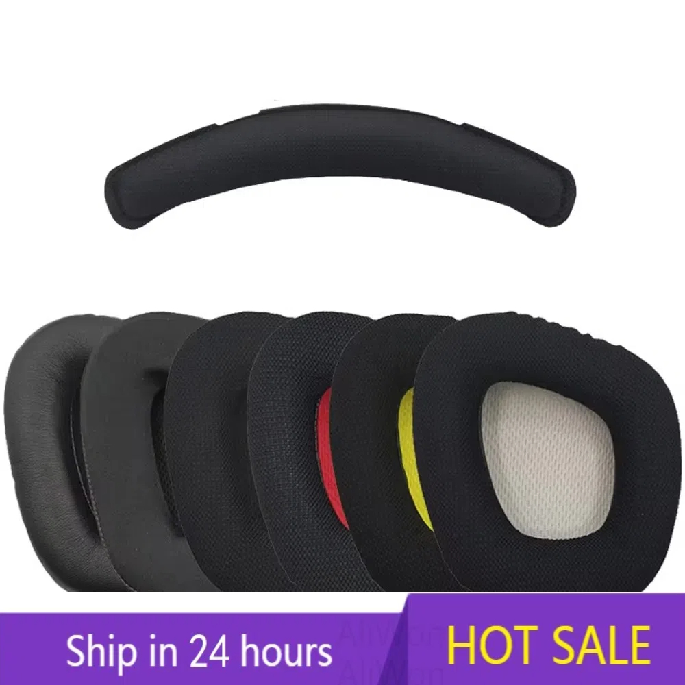 Ear Pads for Corsair Void PRO RGB 7.1 Gaming Headset Headband Headphones Mesh Fabric Earpads Bluetooth Earphone Earmuff Cover