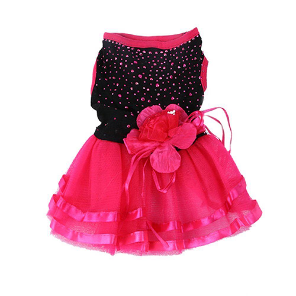 Hond Rose Bloem Gaas Rok Puppy Kat Prinses Kleding Kleding Voor Honden Hond Kostuum Huisdier Kleding xs/S/M/L