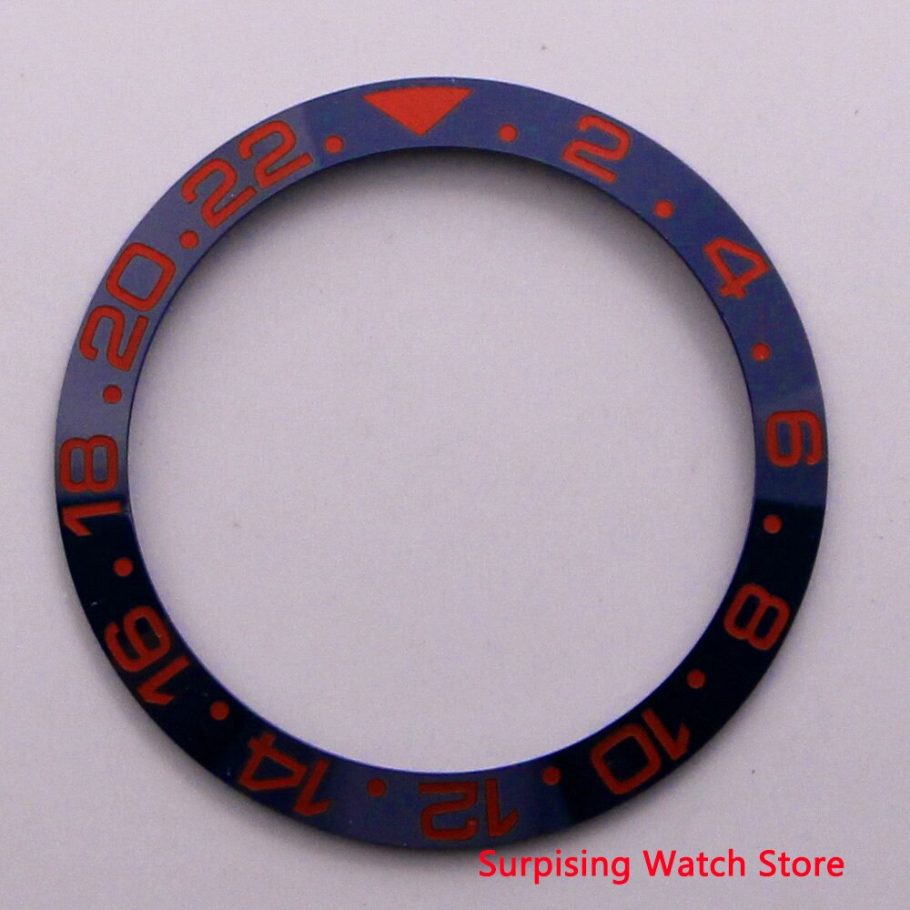 38 Mm Keramische Bezel Fit 40 Mm Horloge Case Sub Automatische Gmt Heren Horloge: NO6