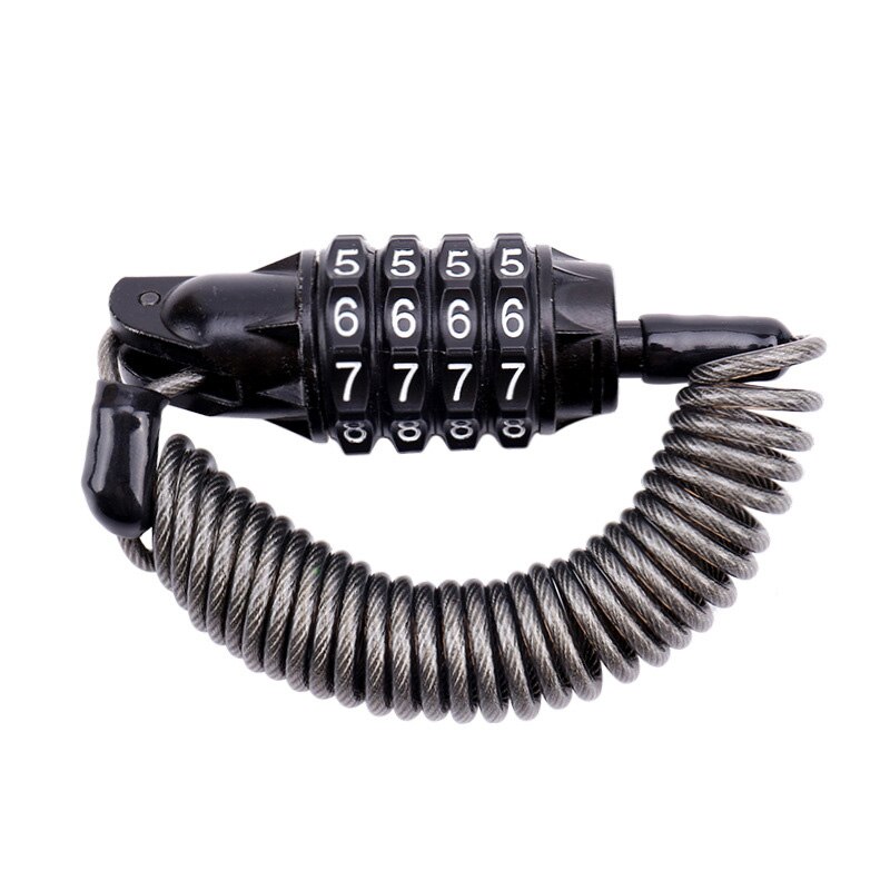 Mini candado Universal antirrobo para casco, herramientas de seguridad para equipaje, multifuncional, con contraseña, combinación de 4 dígitos, RR7073: Default Title