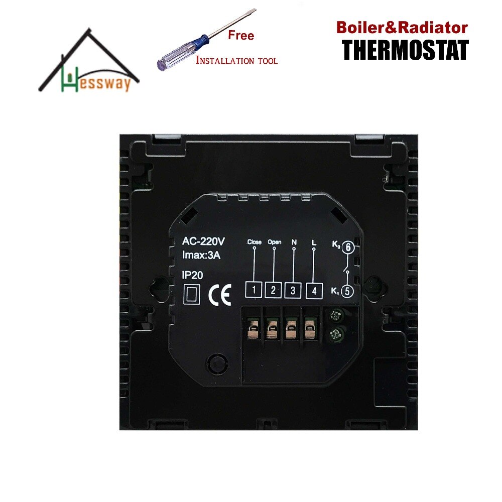 EU programmable thermostat thermostatic radiator valve for Linkage Controller Passive contact