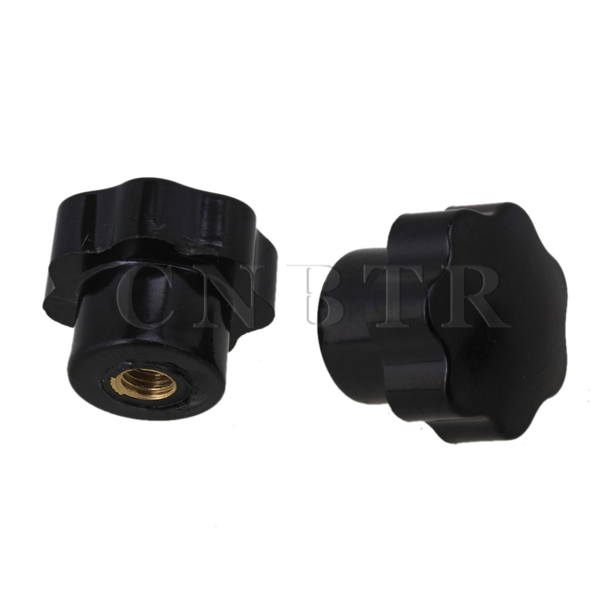 CNBTR 5 pièces noir bakélite vis sur Type étoile tête de serrage bouton M8 filetage femelle Dia