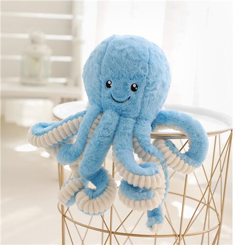 18-80 cm lindo pulpo juguetes de peluche pequeño colgante Mar Animales juguetes para niños bebé: 60 / Blue