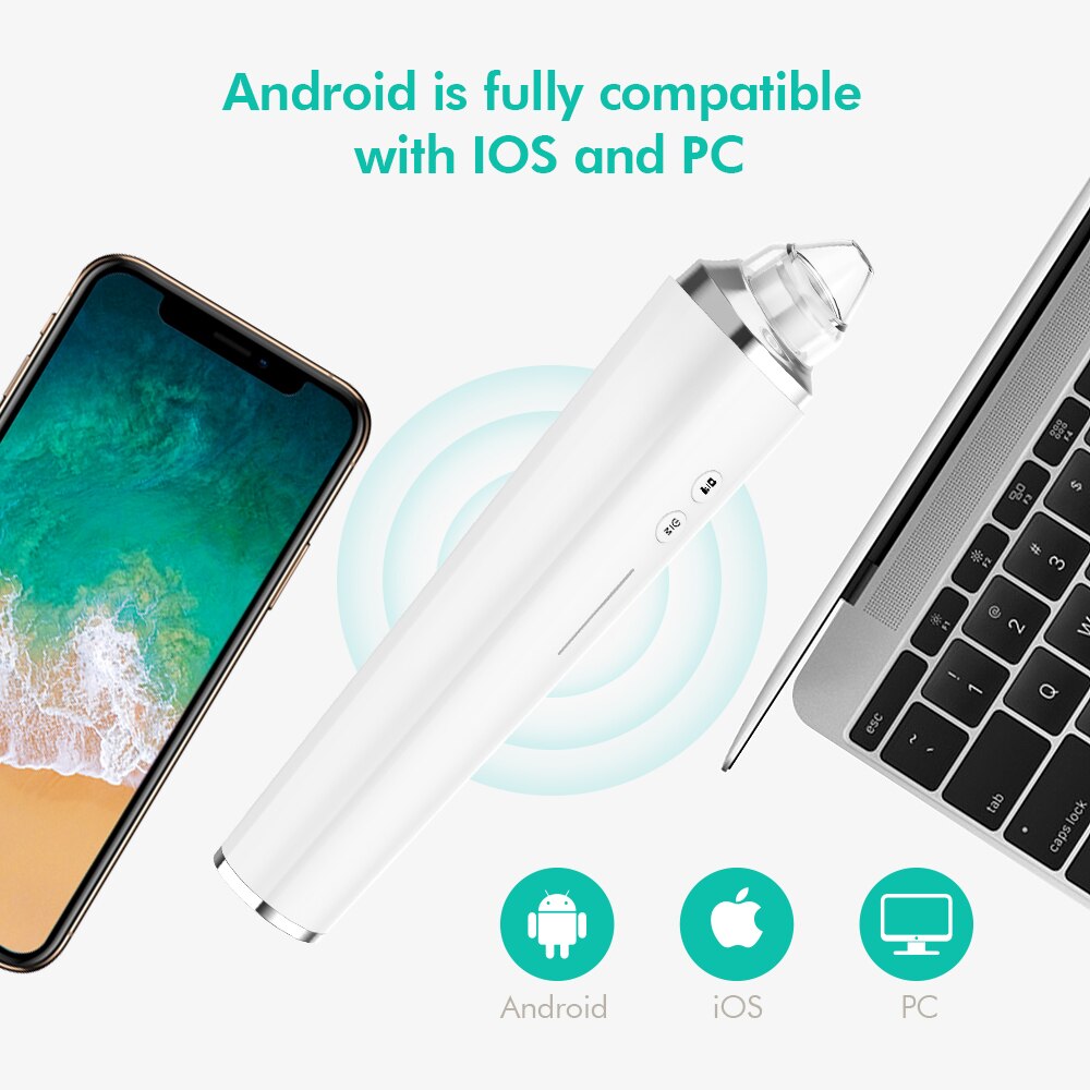 WiFi Visual Blackhead Remover Vacuum HD Camera Pore Cleaner Vacuum Face Deep Clean Pimple Removal Tool Review Blackheads Cleaner