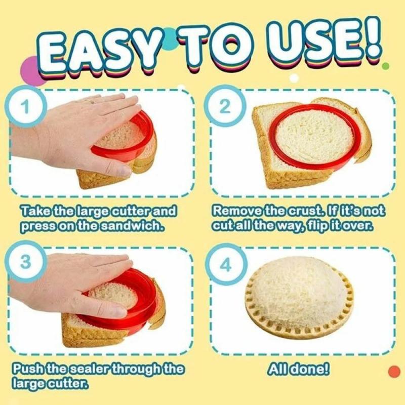 Kitchen Lunch DIY Sandwiches Cutter Mould Cake Tools Food Cookie Cutter Die Bread Biscuits Mold Kids Lunch Maker Cute Shape