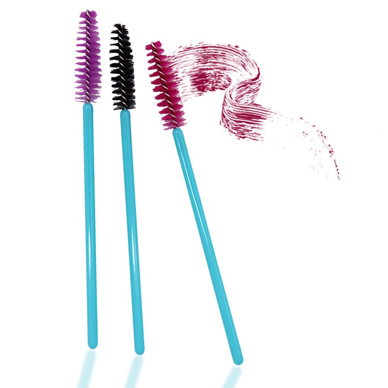 50 stk/pakke engangs øjenvippe børste øjenvippe makeup børste mini mascara wands børste øjenvippe forlængelse makeup værktøj