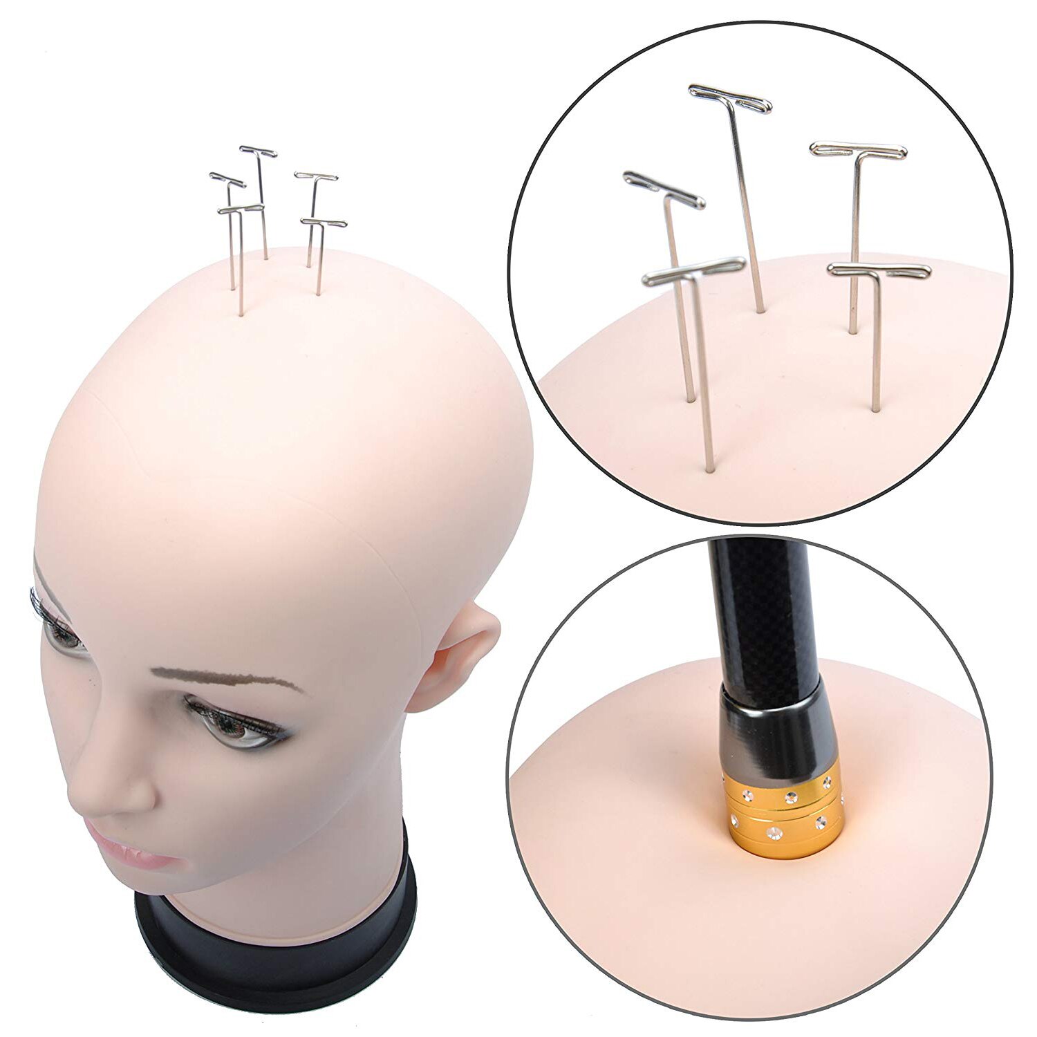 Kvinders mannequin hoved hat display paryk torso pvc træning hoved model hoved model