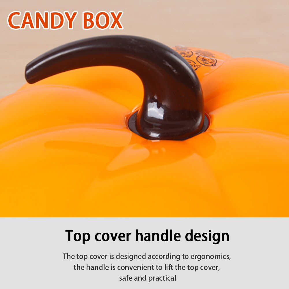 Snacks Partition Manager Pumpkin Shape Party Family Sealed Candy Box Storage Tray Wedding With Lid Living Room Cute Festival