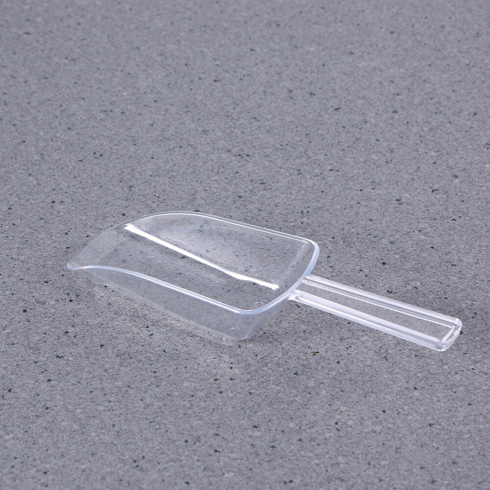 5pcs Mini Clear Plastic Ice Scoop Scoopers for Weddings Candy Dessert Buffet Ice Cream Protein Powder