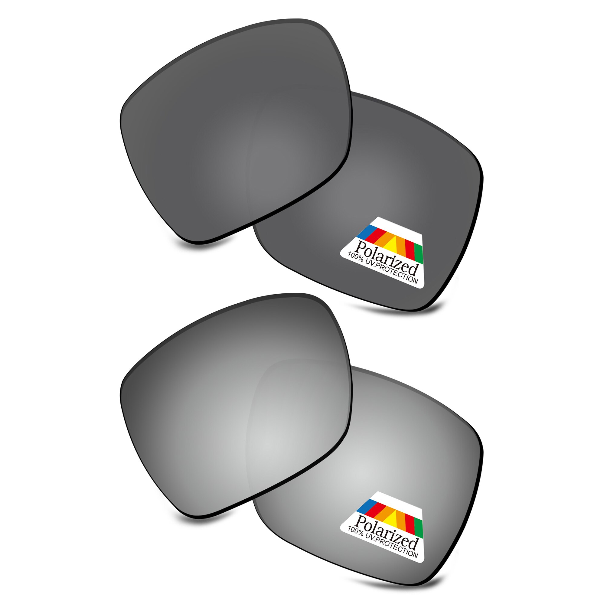 Bwake Polarized Replacement Lenses for-Costa Del Mar Hamlin Sunglasses Frame - Multiple Options: Black-Satin Silver