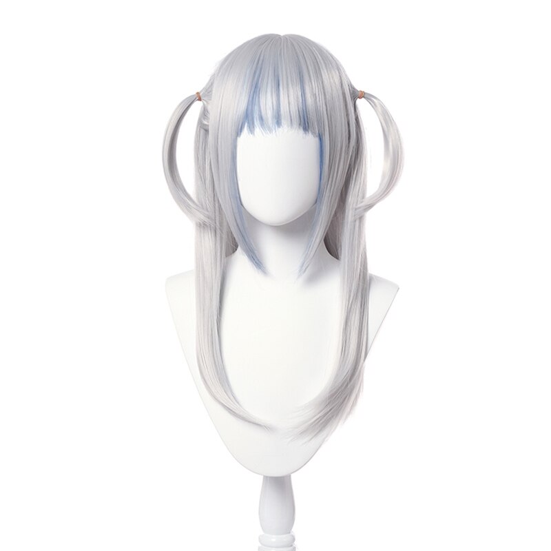 L-Mail Pruik Hololive Gawr Gura Cosplay Pruik Hololive Cosplay Gawr Gura Pruik Vtuber Shark Synthetisch Haar Hittebestendige: Default Title