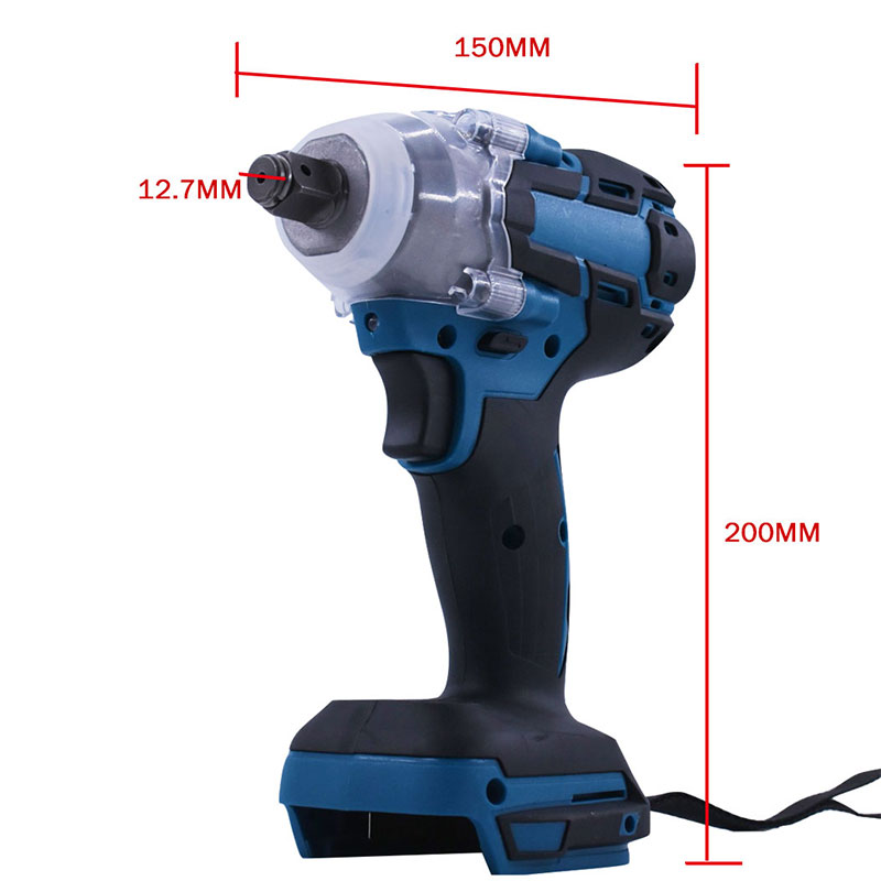 18V 520Nm Brushless Electric Wrench Impact Socket Wrench For Makita Battery Hand Drill Installation 1/2 Socket Wrench Power Tool