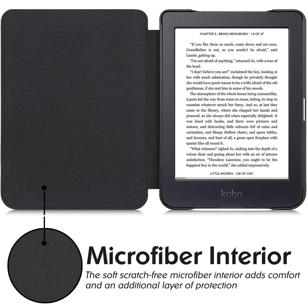 Bozhuorui Case Voor Alle Kobo Nia E-Reader Release-Lichtgewicht Fit Slim Smart Beschermhoes met Auto Sleep/Wake
