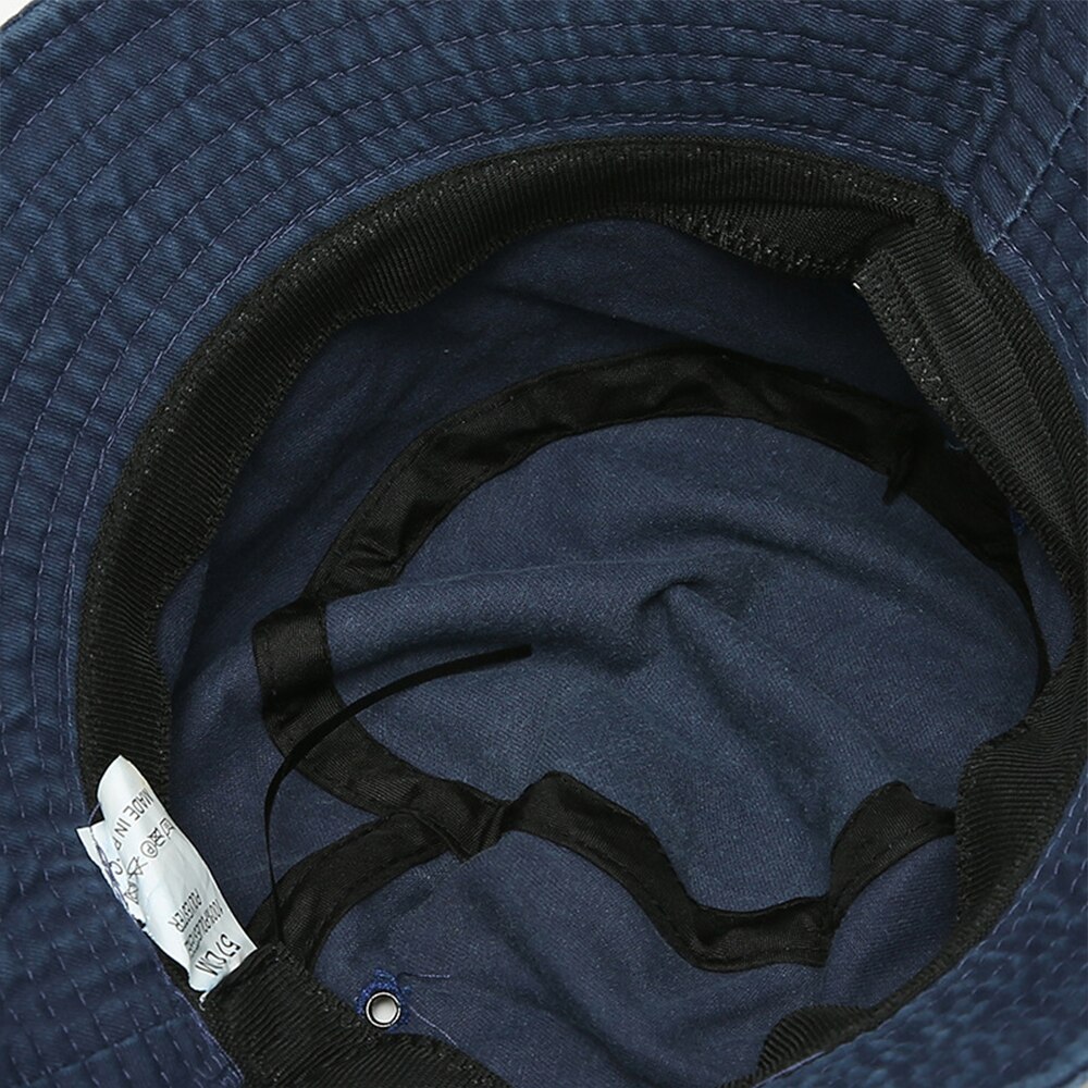 Foldable Fisherman Hat Washed Denim Bucket Hats Unisex Bob Caps Hip Hop Gorros Men Women Panama Bucket Cap