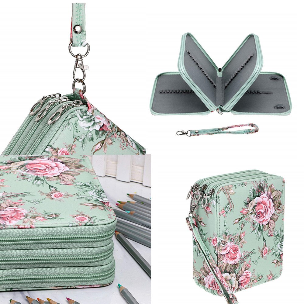 72 Holes Pencil Case School Cute Big Pencilcase for Girl Boy Cartridge Pen Box Large Pencase Storage Bag Kawaii Penal Stationery