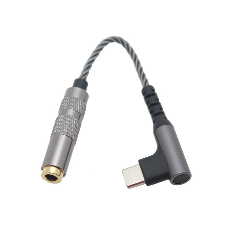 Dac Type-c naar 4.4 vrouwelijke adapter audiokabel CX31993 32bit/384khz geschikt voor telefoon: GRIJS