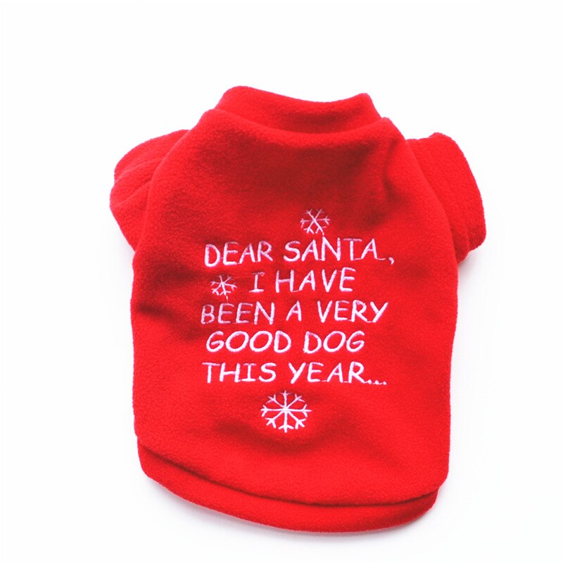 Warme Winter Hond Kleding Soft Fleece Pet Kleding Kerst Hond Jas Jas Jaar Chihuahua Honden Huisdieren Kleding Roupa Cachorro: A / M