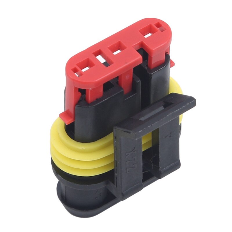 10 Sets Full Waterproof Car Connector 1P, 2P, 3P, 4P Bit Core Connector Terminal Connector Auto Replacement Parts