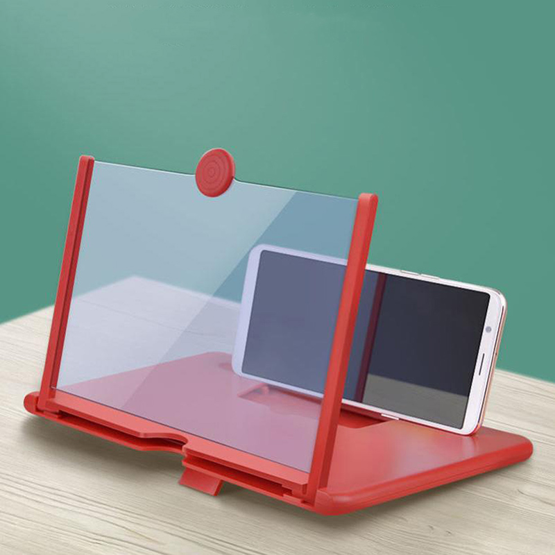 10"/12" 3D HD Magnifier Mobile Phone Stand Desktop Screen Amplifier For Smartphone Screen Foldable Phone Holder