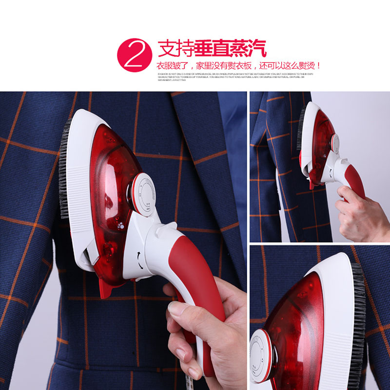 2 in one small electric garment steamer clothes ironing machine for home store travel 900W fast heating steamer brush GS28