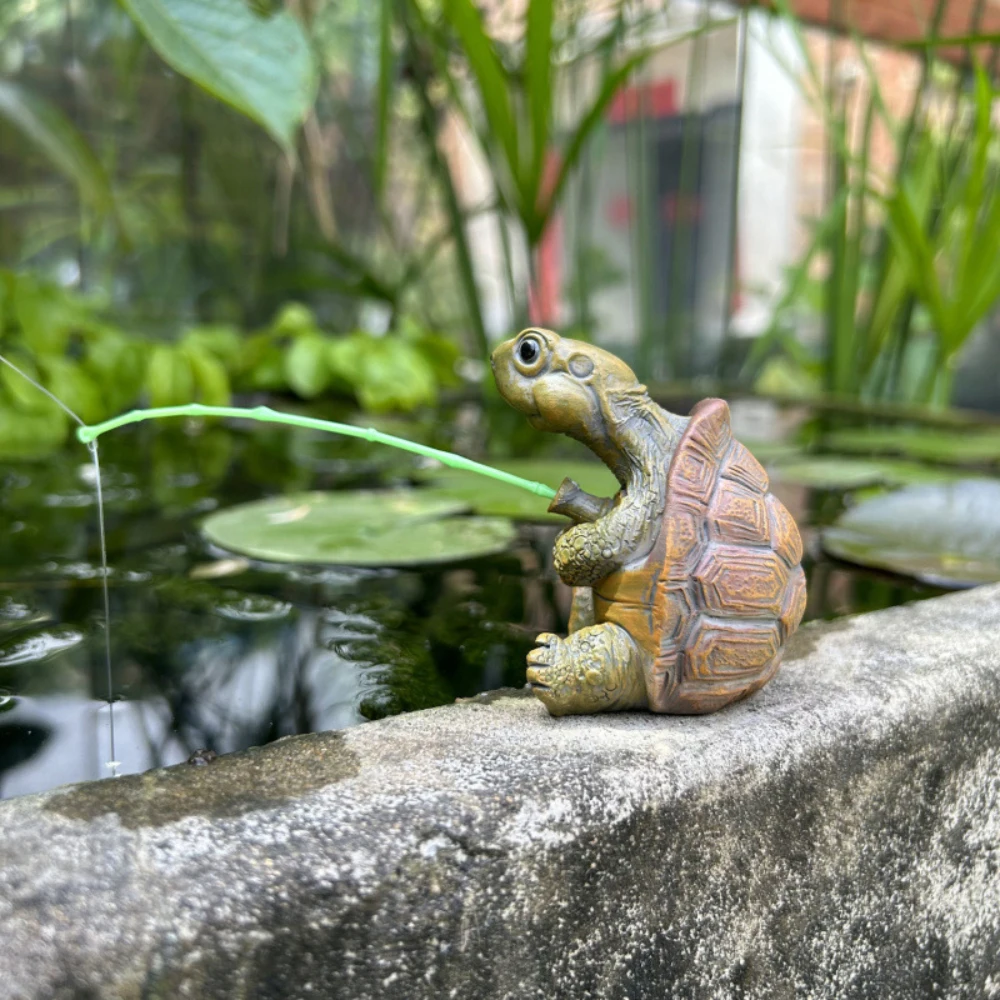 Vissen Schildpad Aquarium Decoratie Creatieve Leuke Standbeeld Schildpad Hars Aquarium Ornament Landschap Aquarium Decoraties