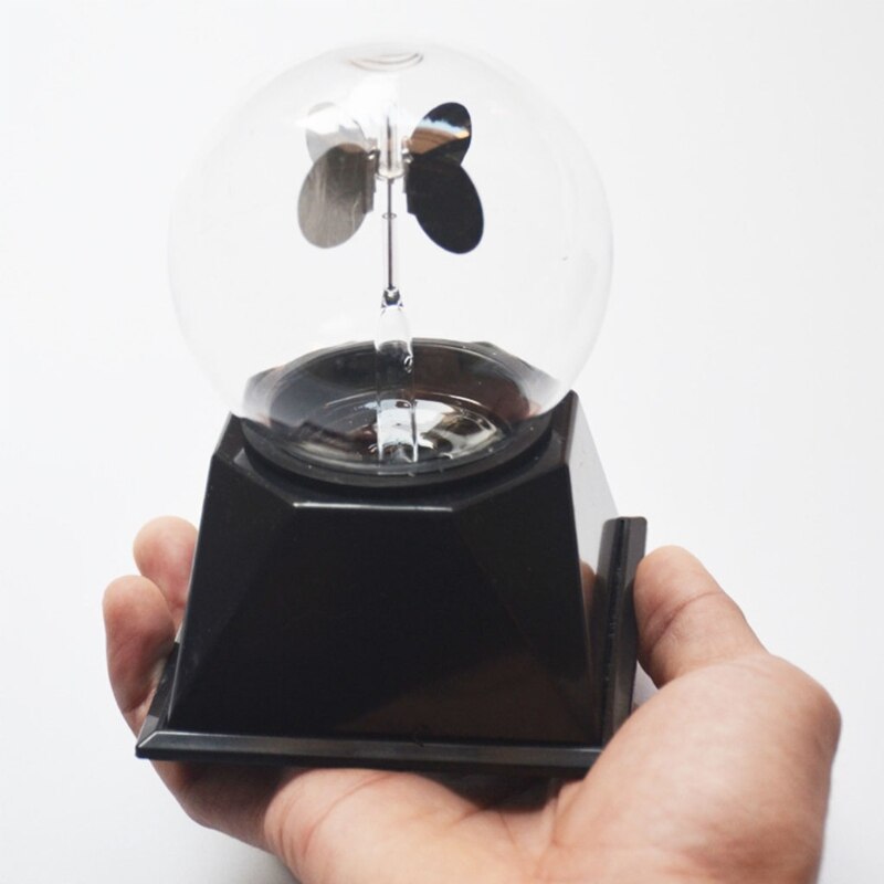 Sun Light Energy Spinning Vanes Radiation Dosimeter Clear Solar Power Radiometer Glass Radiometer Science Education M4YD