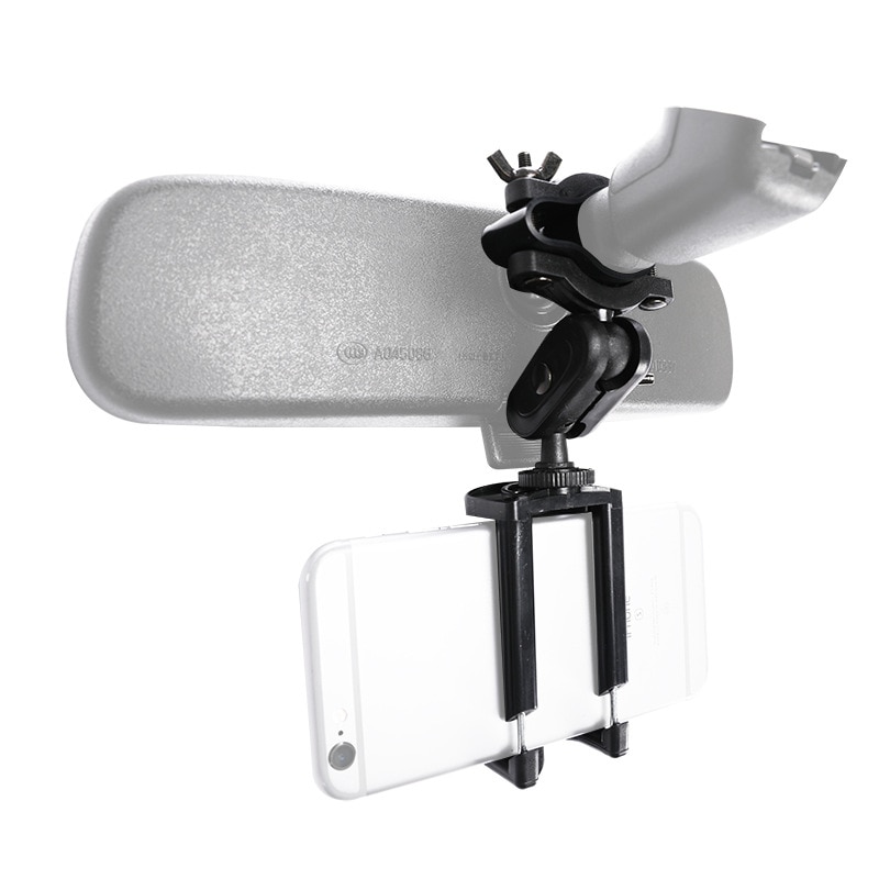Universal Auto Car Rearview Mirror Extension Bracket Mobile Phone Navigation Universal Modified Multi-function Bracket: Default Title