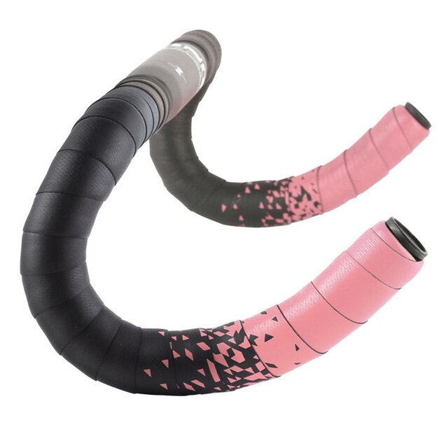 Bande élastique pour guidon de vélo, sangle de couverture d&#39;extrémité de guidon: Pink