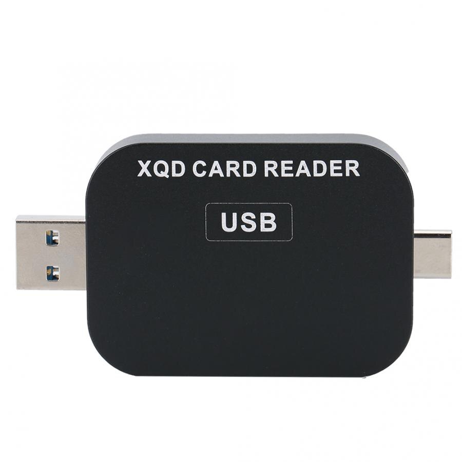Geheugen Kaartlezer 2 in 1 USB3.0 Aluminium Gezandstraald Shell Zwart Reader 500 MB/S