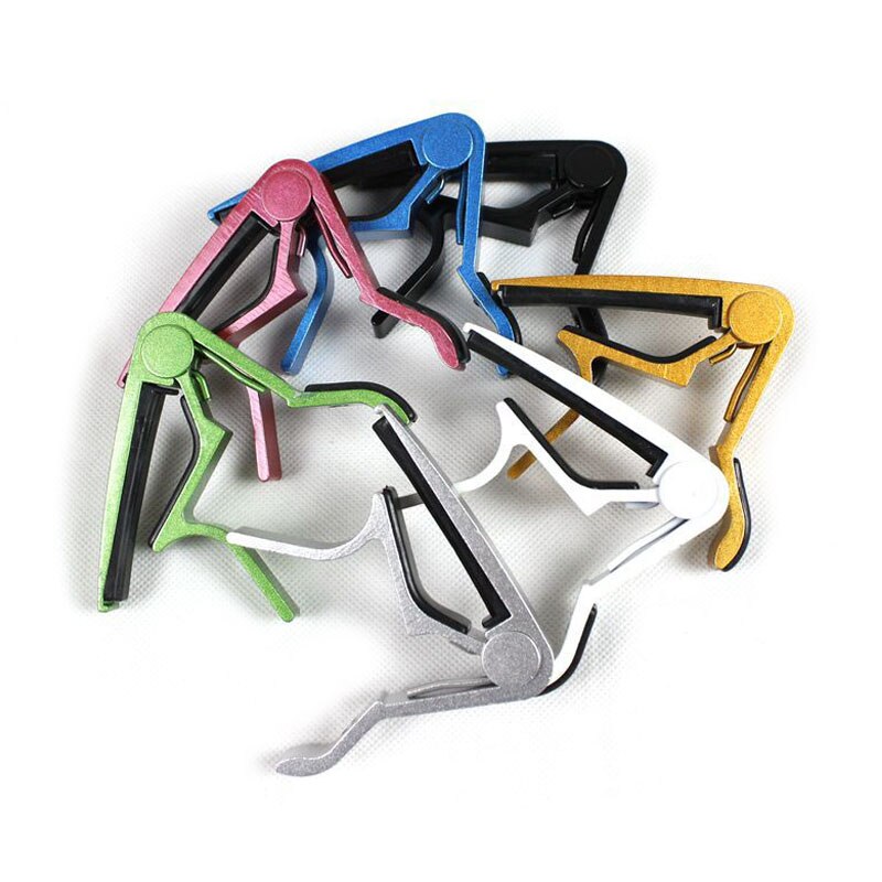 Electric Acoustic Guitar Capo Bass Violin Ukulele Capo Single-handed Tune Clamp Trigger - Material Metal
